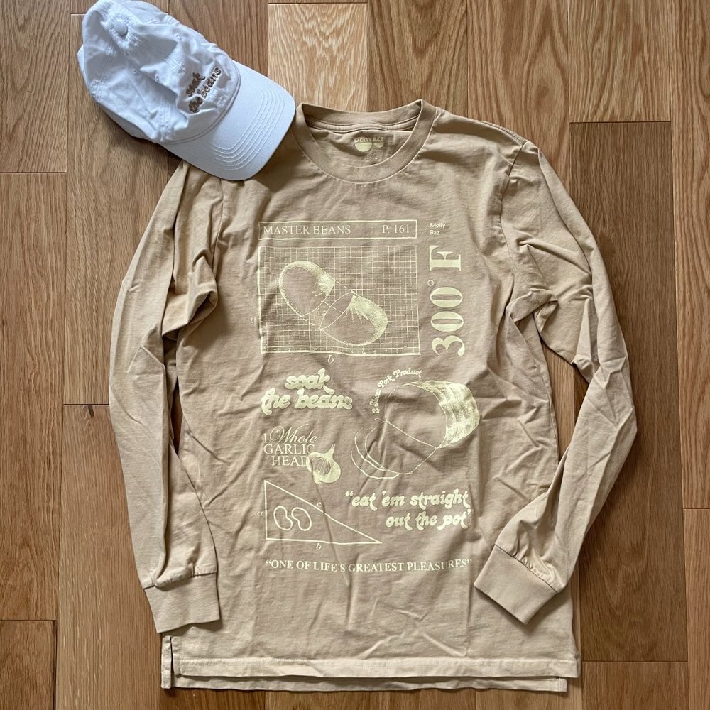 Molly Baz Beans Shirt and Hat